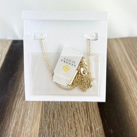 Kendra Scott Elisa turquoise gold necklace - Picture 2 of 3